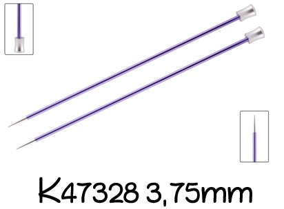 Knitpro Zing Breinaald met knop 40cm 3.75 mm