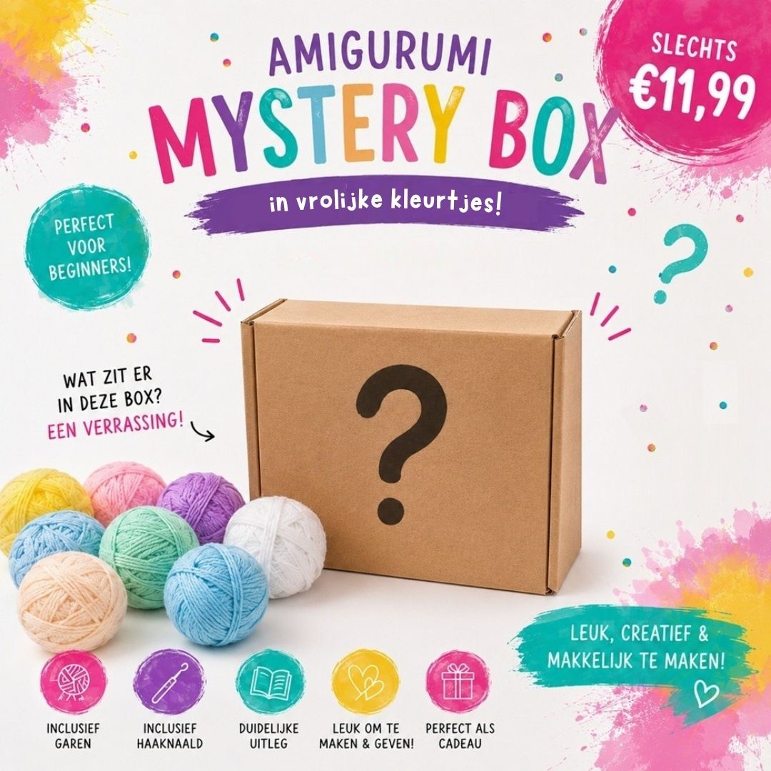 Amigurumi Mystery Box – Kleurrijke Rups