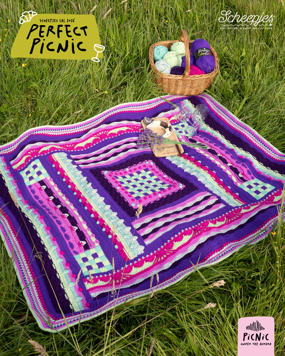 Scheepjes Perfect Picnic CAL 2026 / Colour Crafter Aurora