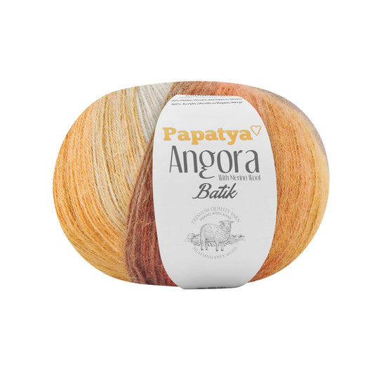 Papatya Angora Batik Toffee Flame (68)