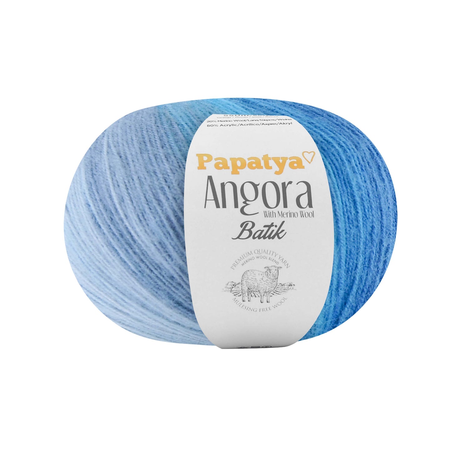 Papatya Angora Batik Blue Echo (83)