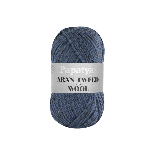 Papatya Aran Tweed with Wool Denim (5680)