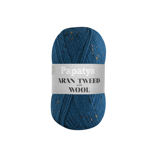 Papatya Aran Tweed with Wool Petrol (5750)