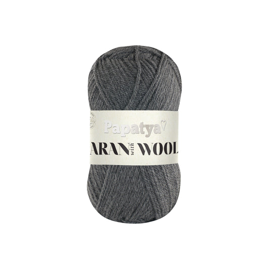 Papatya Aran with Wool Grey (2180)