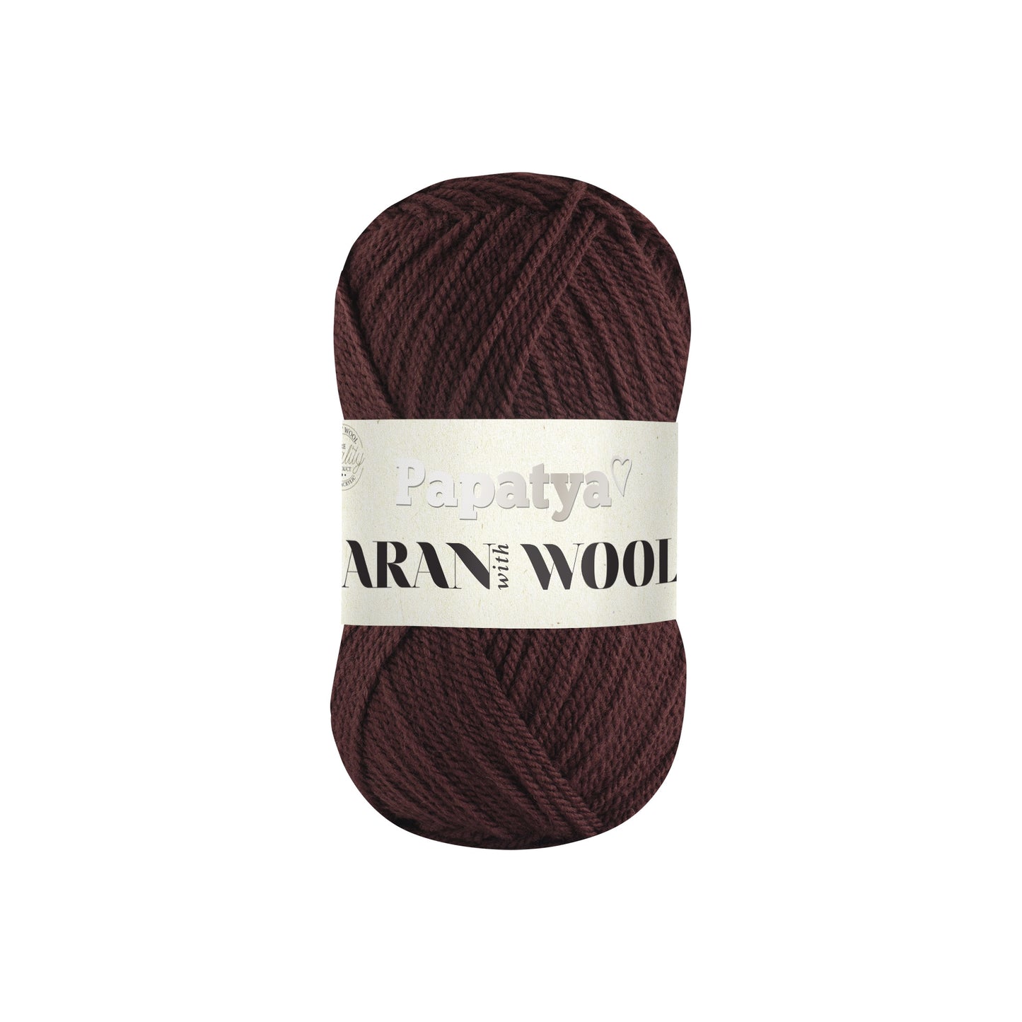 Papatya Aran with Wool Aubergine (3280)