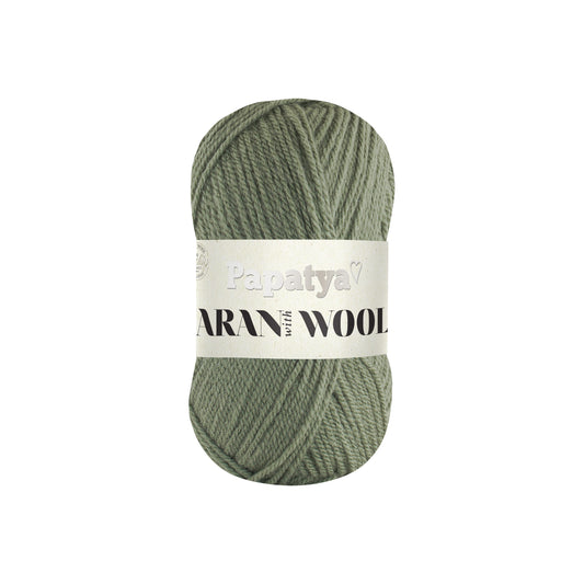Papatya Aran with Wool Sage Green (6620)