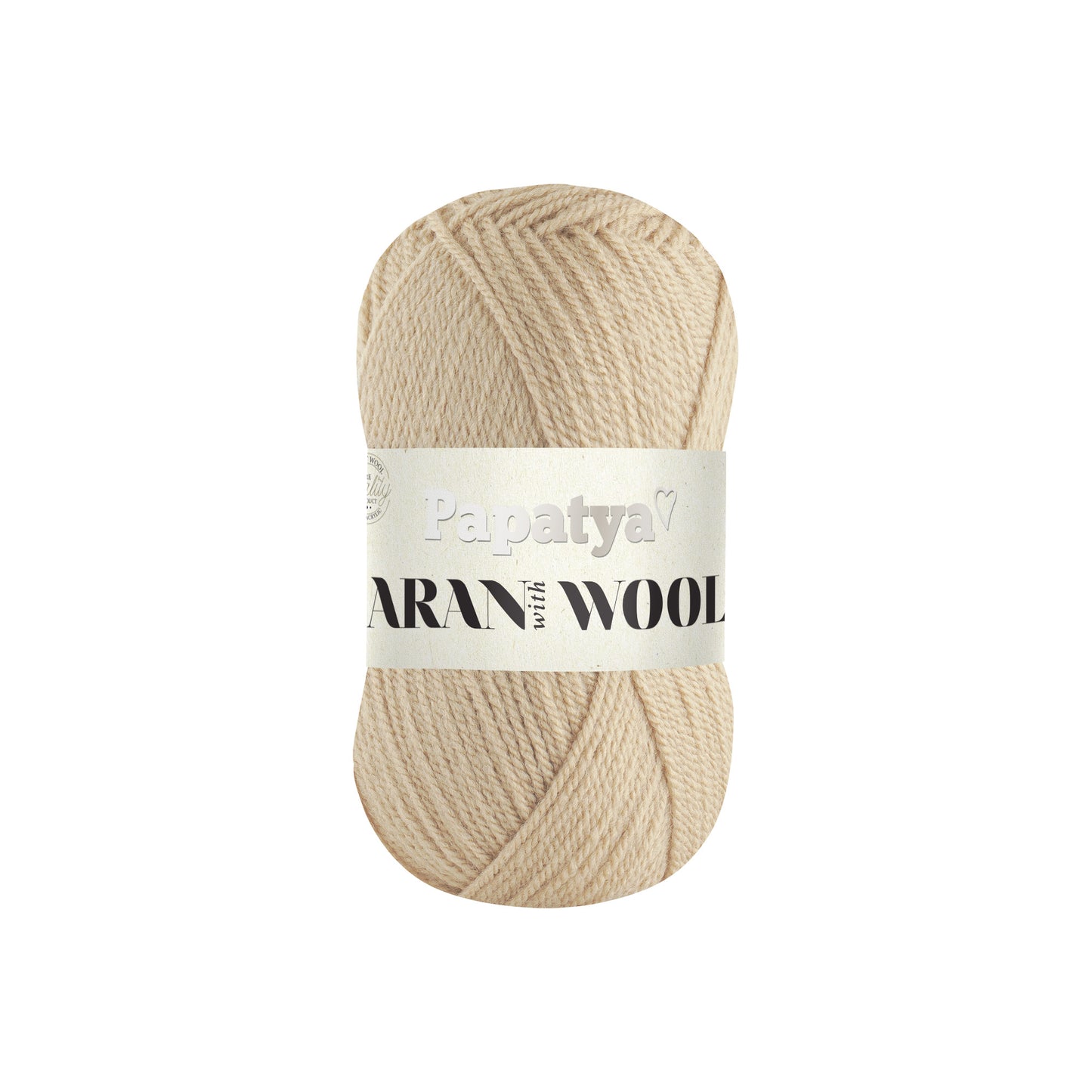 Papatya Aran with Wool Beige (9140)