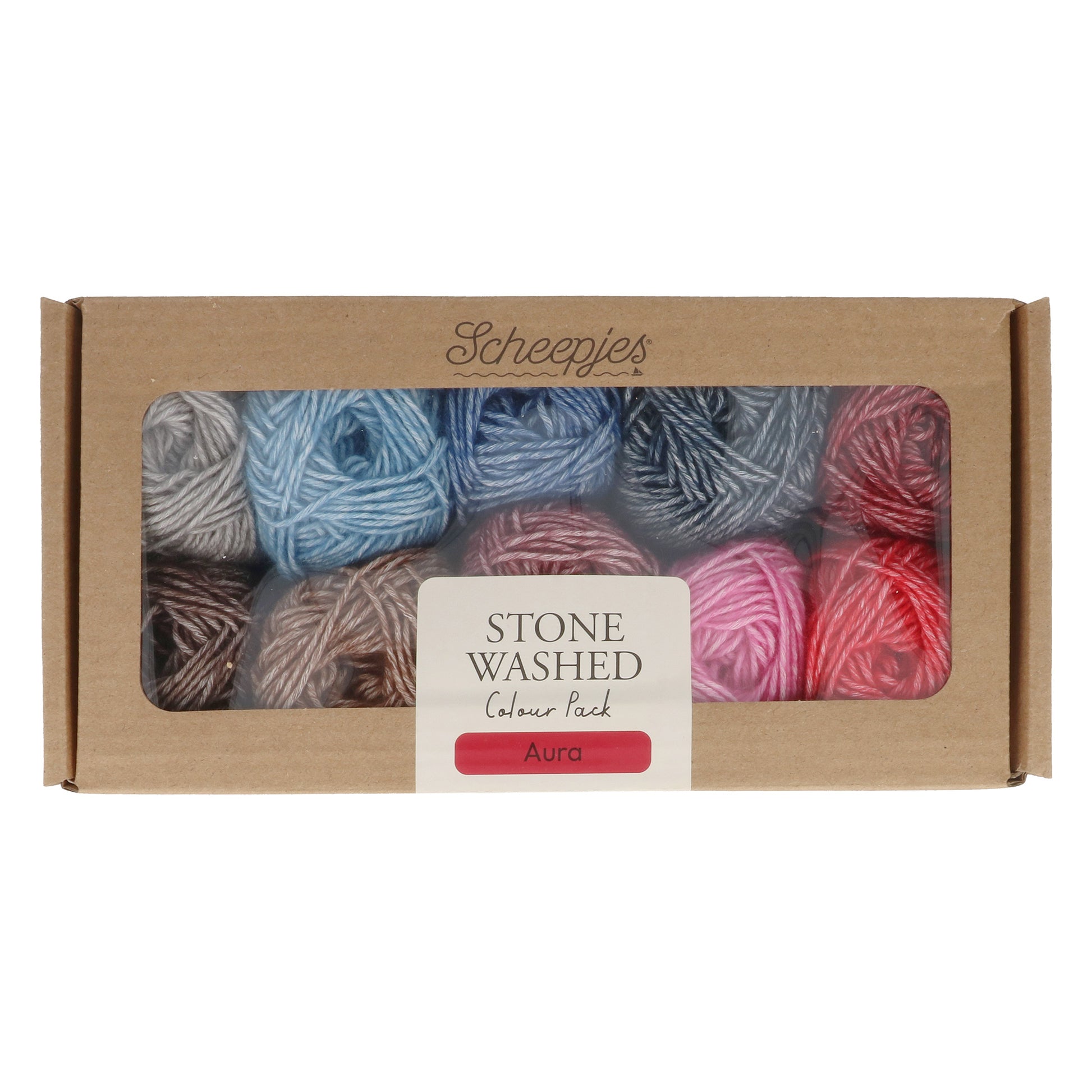 Scheepjes Stone Washed Colour Pack Aura (10 bollen)