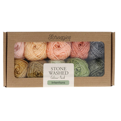 Scheepjes Stone Washed Colour Pack Intentions (10 bollen)