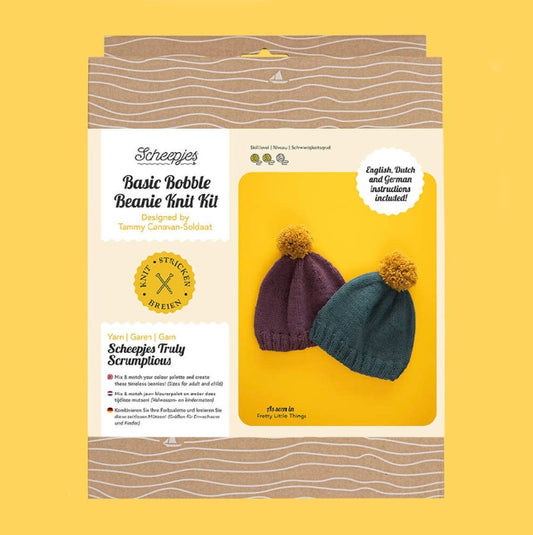 Scheepjeskit Basic Bobble Beanie Knit kit