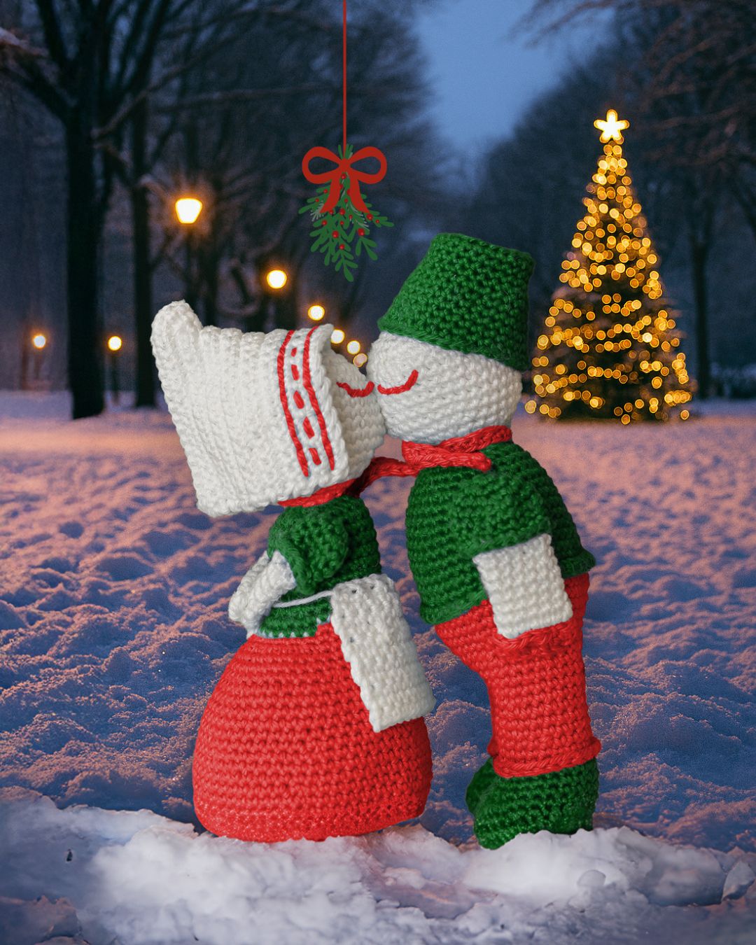 XMAS Kisses / Kussend paar (Heel Holland Haakt)