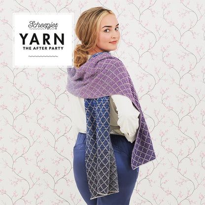 Scheepjes YARN The After Party No 71 Lavender Trellis Wrap (Breipatroon)