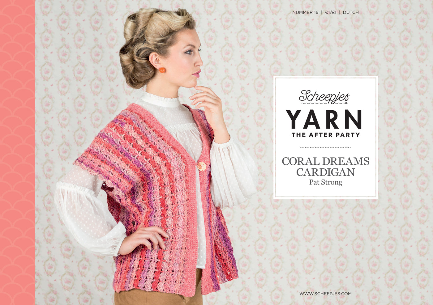 Scheepjes YARN The After Party No 16 Coral Dreams Cardigan (Haakpatroon)