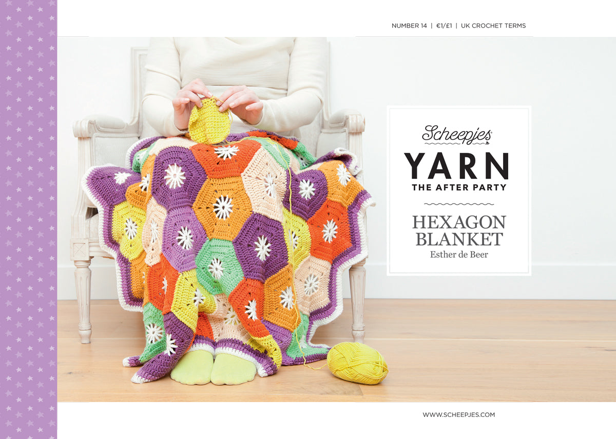 Scheepjes YARN The After Party No 14 Hexagon Blanket (Haakpatroon)