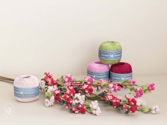 Appelbloesem garenpakket inclusief haakpatroon