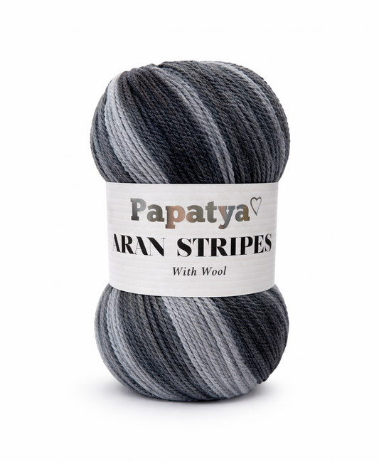 Papatya Aran Stripes Smokey (01)