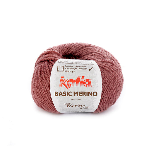 Katia Basic Merino Carnelian Rose (074)