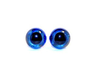 Kunststof Ogen Blauw Transparant 10 mm 