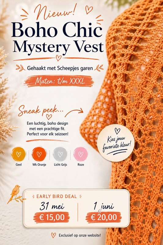 Boho Chic Mystery vest (oranje)