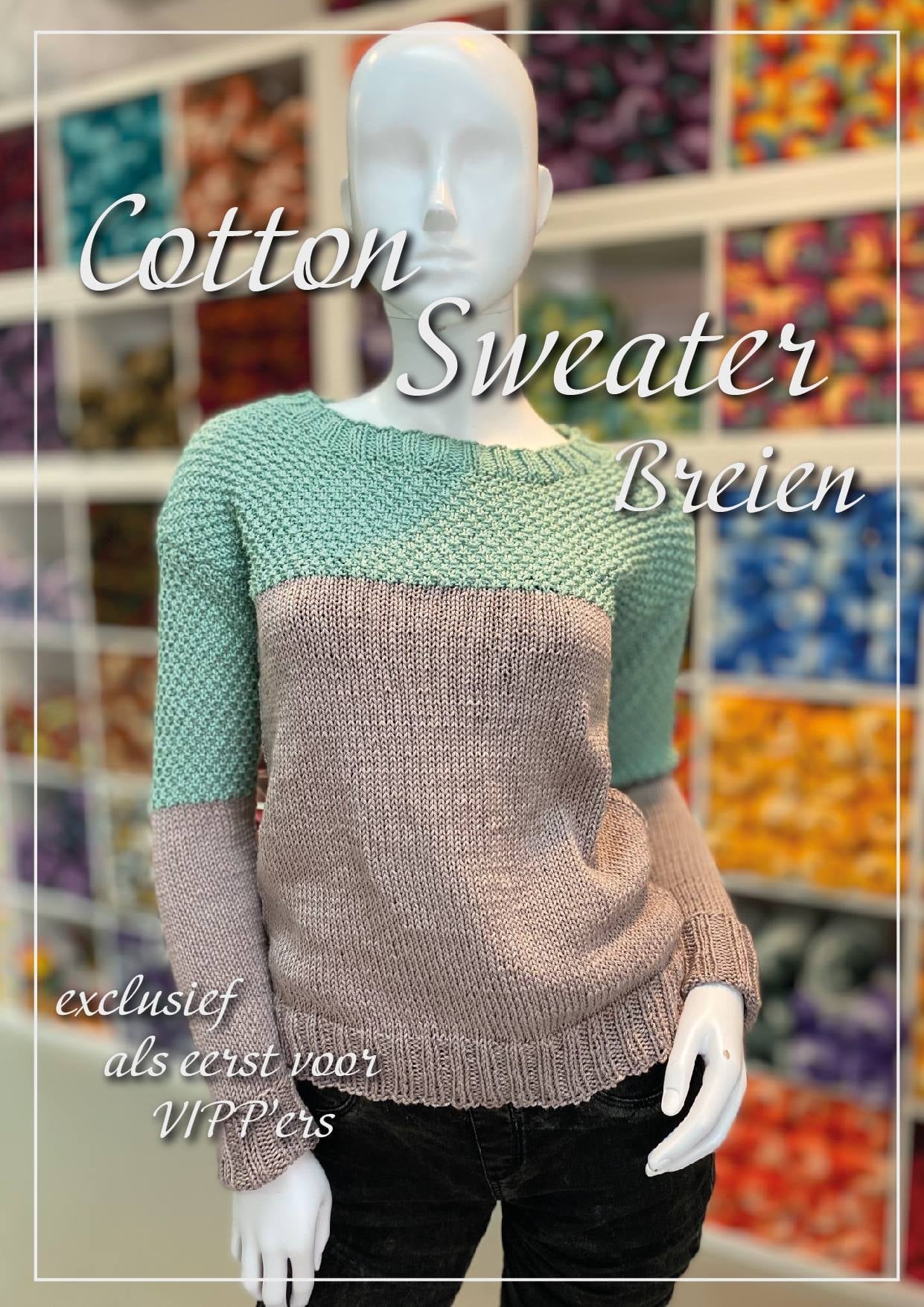 Cotton 4 Sweater (Breipatroon)