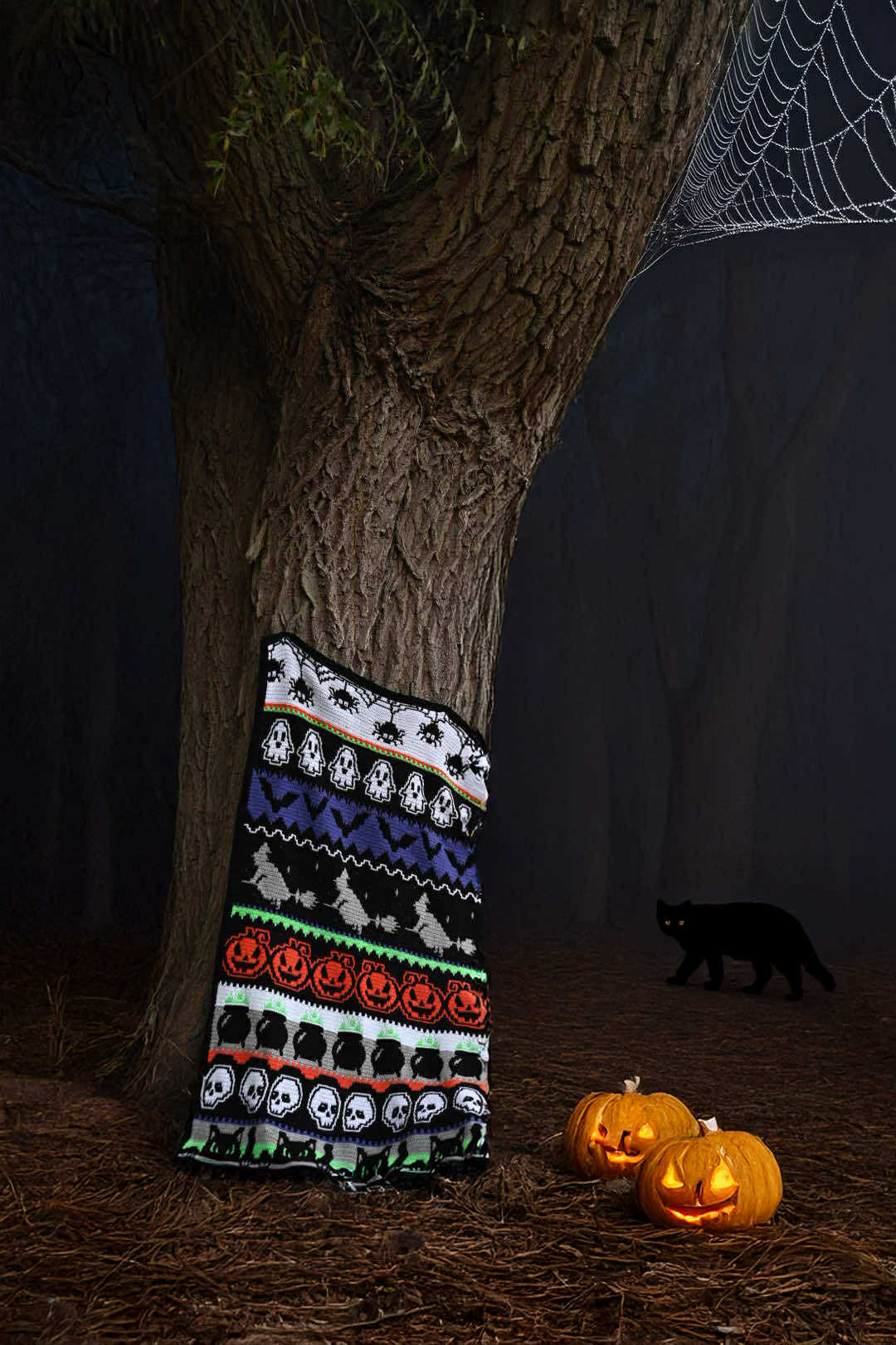 Creepy Halloween garenpakket (mozaiek overlay haken 2025)