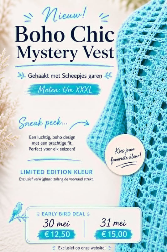 Boho Chic Mystery vest (turquoise LIMITED)