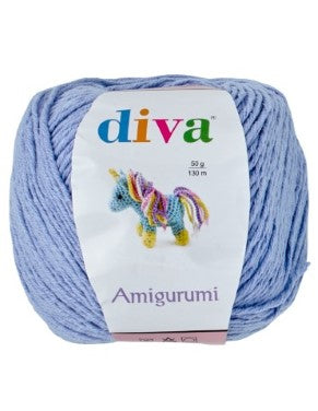 Diva Amigurumi Blauw 214 (per pak 10 bollen)