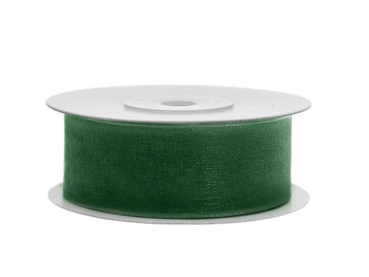 Organza Lint Donker Groen - 25 mm