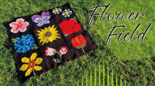 Flower Field Blanket Bright