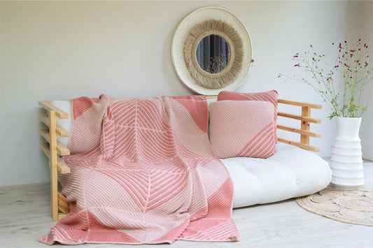 Haakpakket Puur Haken Plaid met Boek - Rose