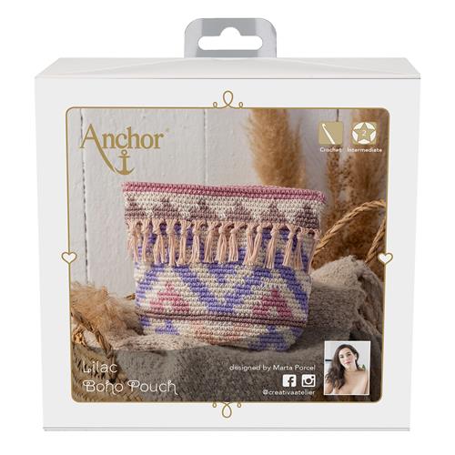 Anchor Lilac Boho Tasje (Haakpakket)