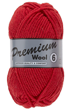 Premium Wool 6 Rood 43 (per pak / 10 bollen) (black friday)