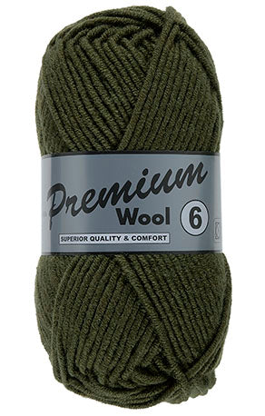 Premium Wool 6 Groen 73 (per pak / 10 bollen) (black friday)