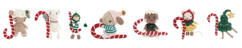 Ricorumi Candy Canes Crochet-a-long