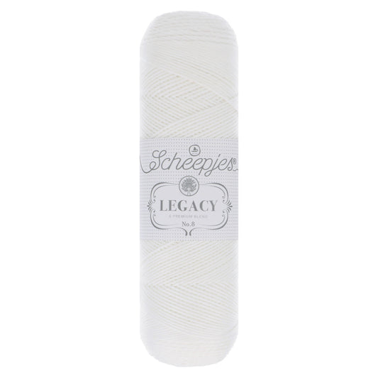 Scheepjes Legacy Katoen No 8 White (009)