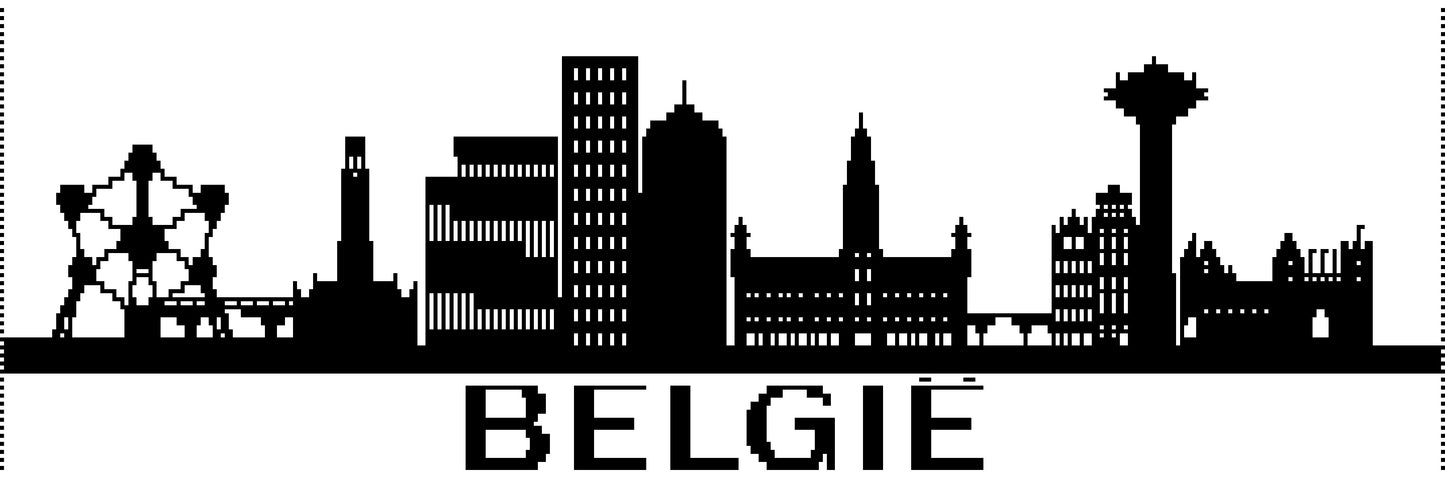 Skyline Belgie (Haakpatroon)