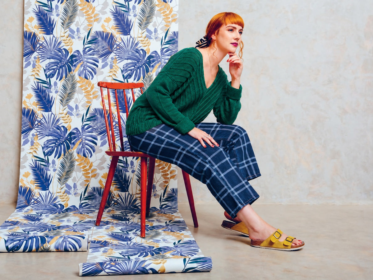 Herringbone V-Sweater Groen