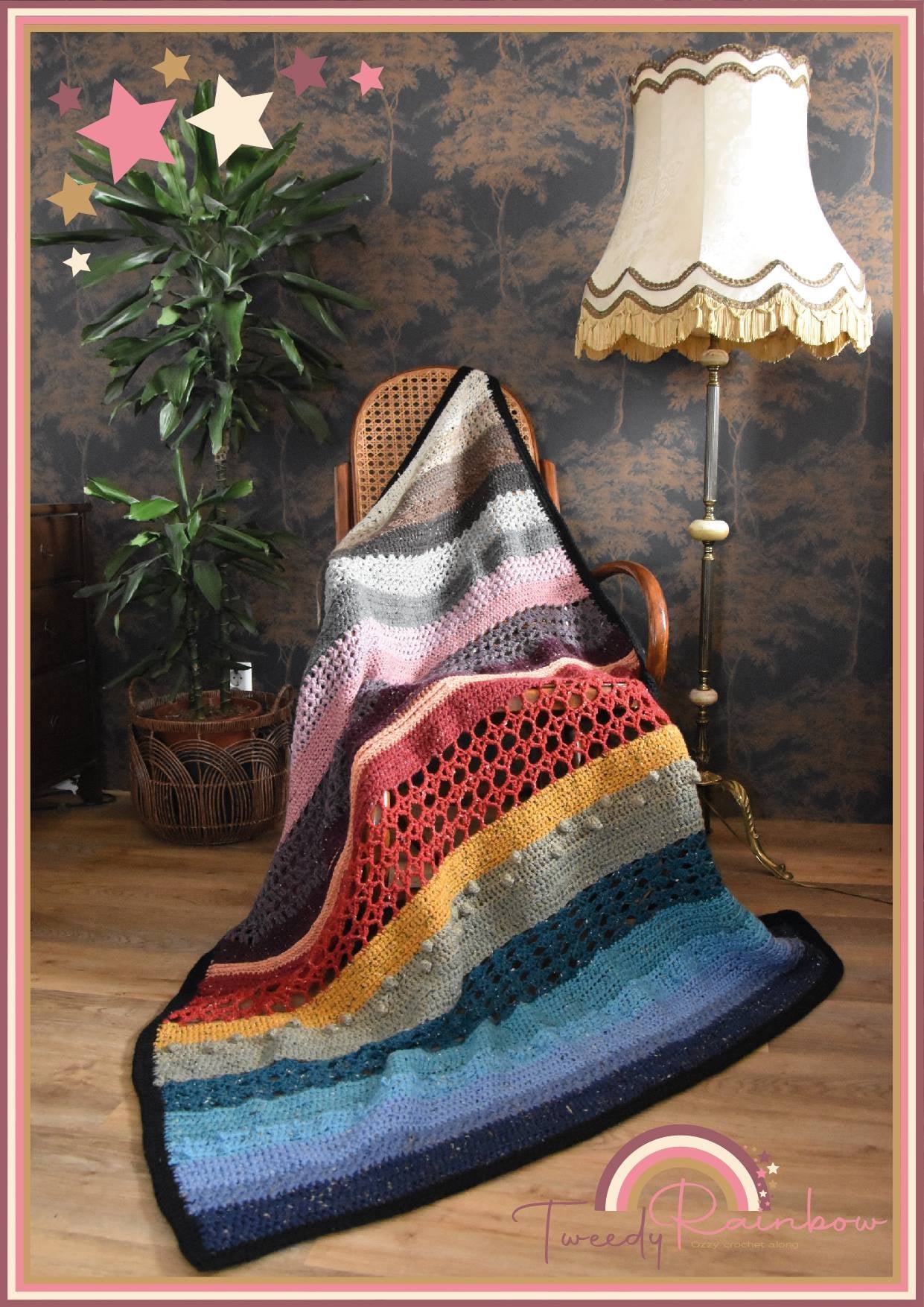 Tweedy Rainbow Deken (Haakpatroon)