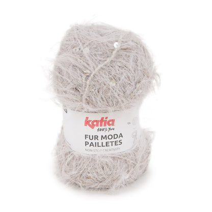 Katia Fur Moda Pailletes Silver (201)