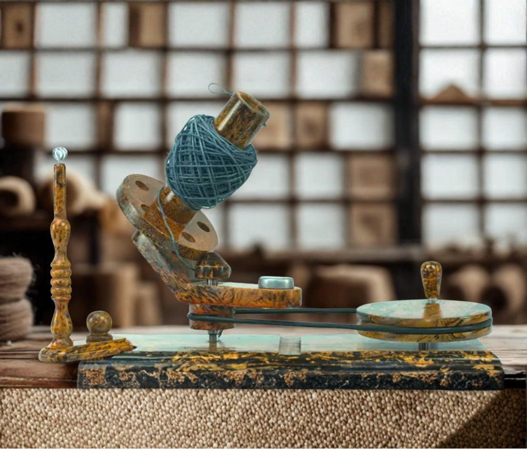 Scheepjes Wolmolen met tafelklem beukenhout tijger