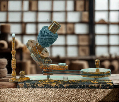 Scheepjes Wolmolen met tafelklem beukenhout tijger