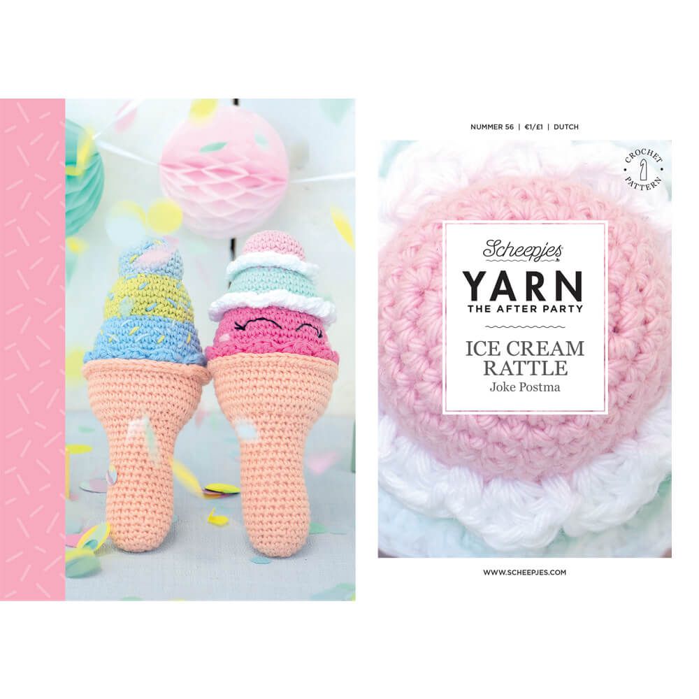 Scheepjes YARN The After Party No 56 Ice Cream Rattle (Haakpatroon)