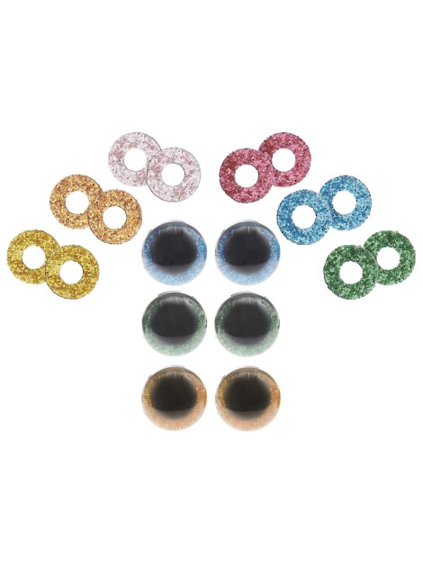 Rico Design Glitter Veiligheidsogen 12 mm