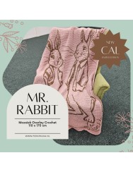 Mr. Rabbit Paasdeken Bruin/Roze 