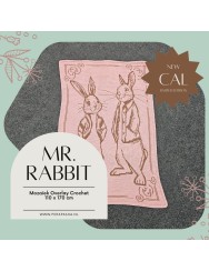 Mr. Rabbit Paasdeken Bruin/Roze 