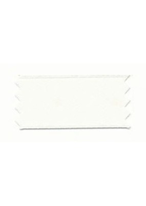 Satin Luxe Double Face Bridal White 405  - 6 mm