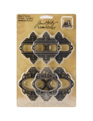 Idea-Ology Metal Ornate Plates W/Brads TH92787