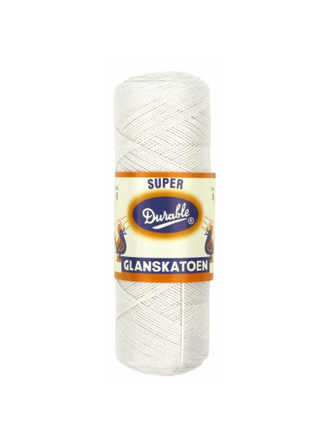 Durable Glanskatoen No 8 White