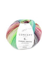 Katia Concept 6 Ply Funny Socks Poison (152)