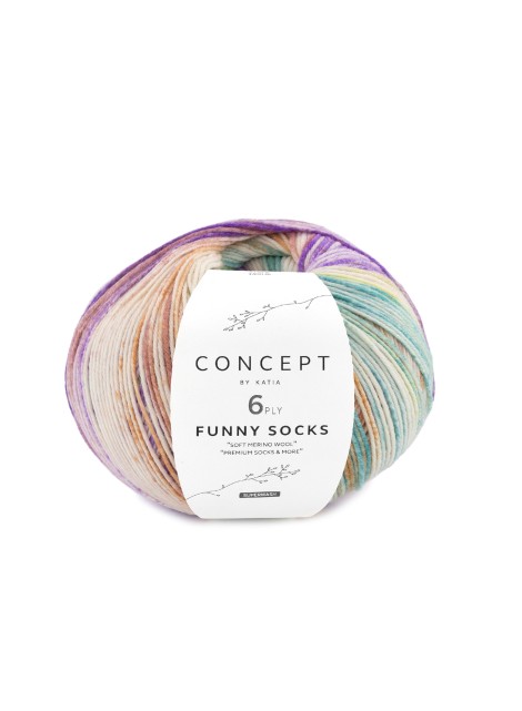 Katia Concept 6 Ply Funny Socks Fairy (154)